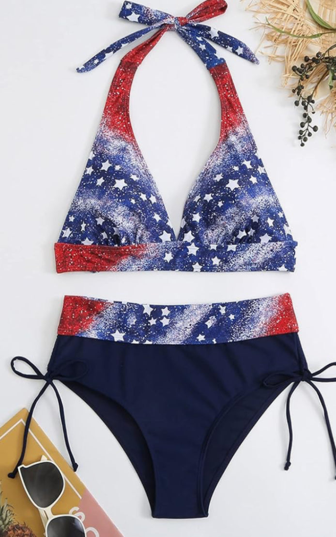 Patriotic Two-Piece Swimsuit