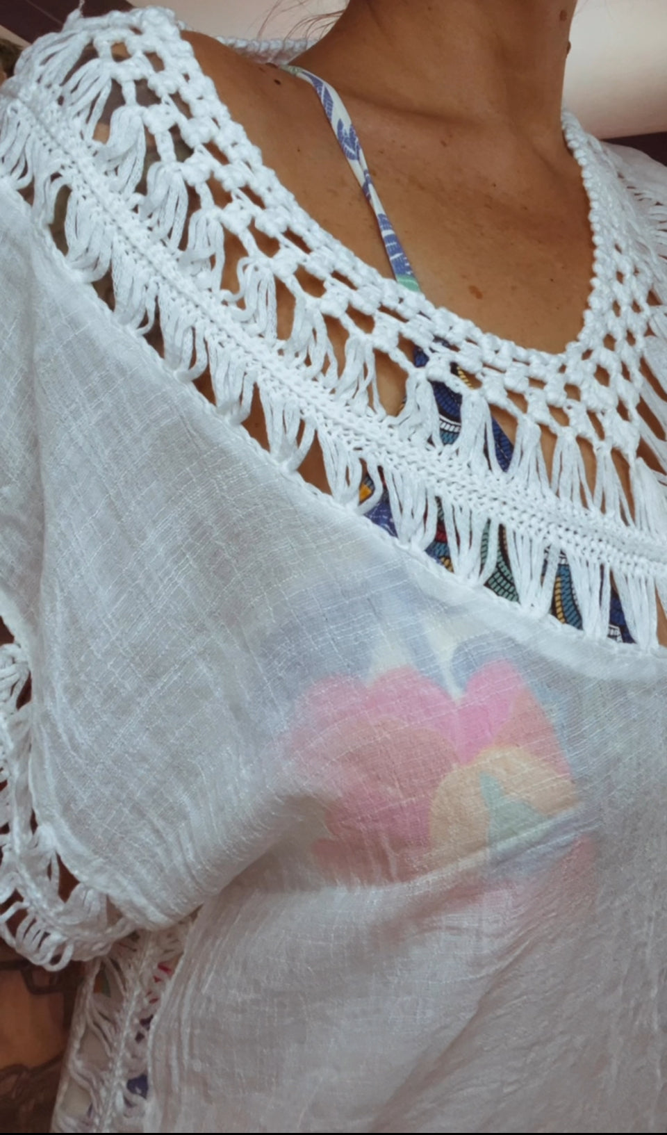 Boho Crochet Cover up