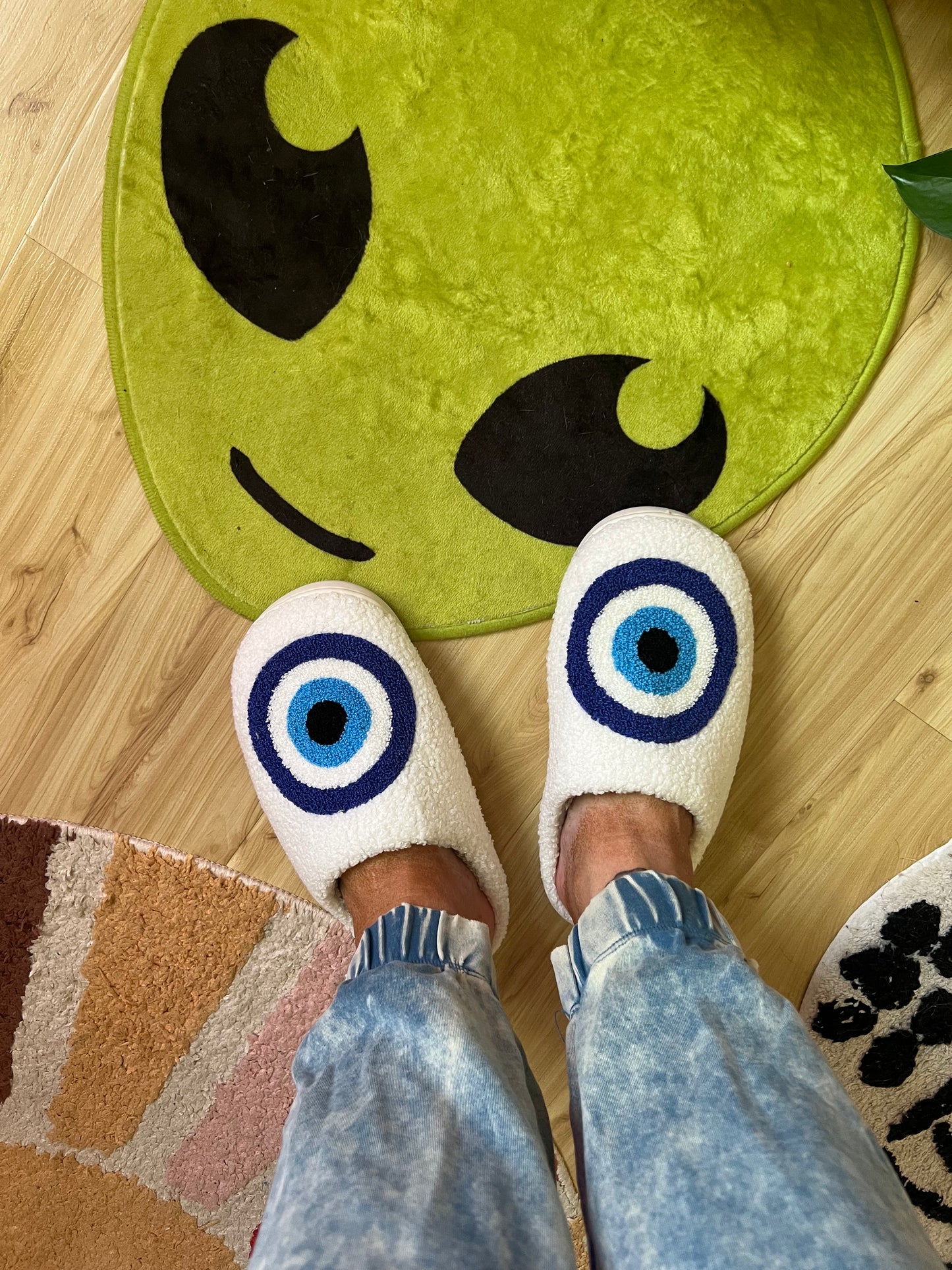 Women's Evil Eye Slippers