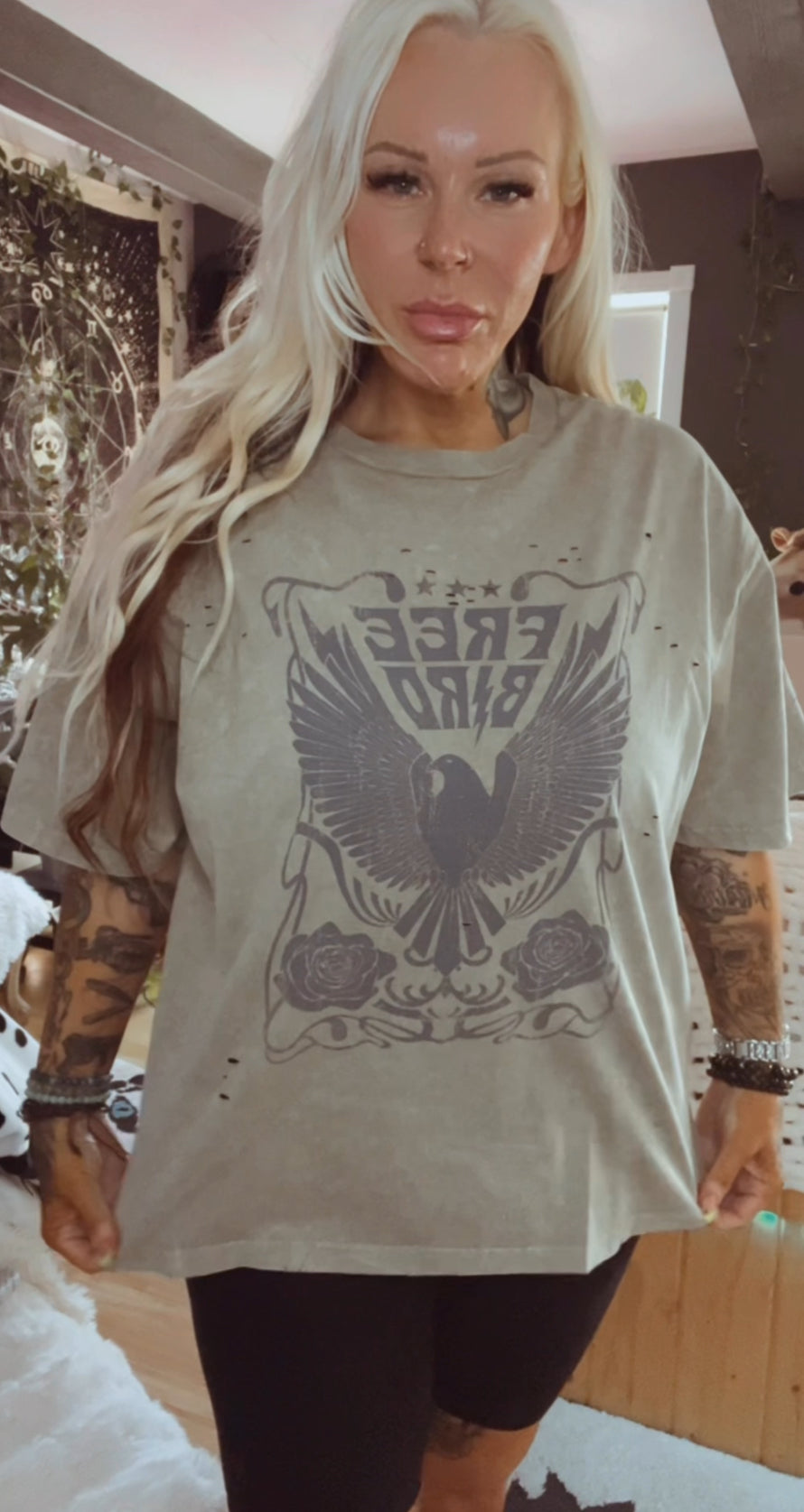 Free Bird Vintage Eagle Graphic Tee