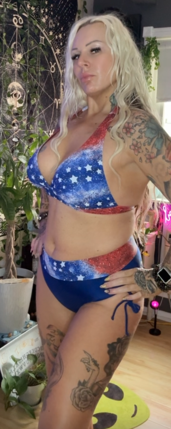 Patriotic Two-Piece Swimsuit